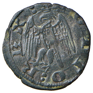 obverse: Lucca. Dominazione della Repubblica di Pisa (1342-1369). Aquilino piccolo MI gr. 0,50. Bellesia 5. MIR 130. Non comune e particolarmente ben conservato, q.SPL