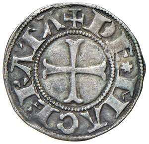 obverse: Macerata. Emissioni autonome (sec. XV). Grosso AG gr. 1,03. CNI 10. Ex asta Artemide 28 dicembre 2004, 841. Tondello di inconsueta ampiezza, buon BB 