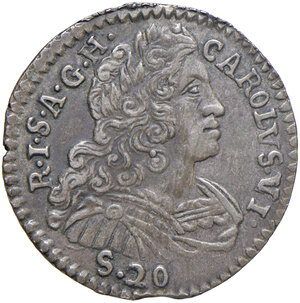 obverse: Mantova. Carlo VI d’Asburgo (1707-1740). Lira 1732 MI gr. 3,74. Bignotti 2. MIR 752/2. Rara. Graffi al rov., altrimenti migliore di BB