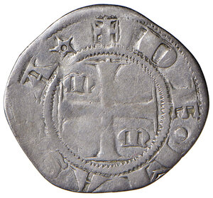 obverse: Massa di Maremma. Repubblica (1317-1319). Grosso agontano da 20 denari AG gr. 1,31. CNI 1. MIR 332. Della più grande rarità. q.BB/MB