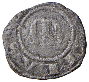 obverse: Massa di Maremma. Repubblica (1317-1319). Denaro piccolo MI gr. 0,56. CNI 6. MIR 334. Rarissimo. q.BB 