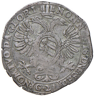 reverse: Messerano. Francesco Filiberto Ferrero Fieschi (1584-1629). Quarto di tallero AG gr. 6,17. CNI 41/43. MIR 774. Raro. q.BB 