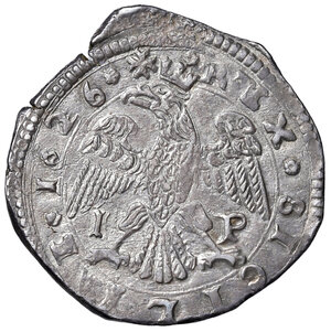 reverse: Messina. Filippo IV di Spagna (1621-1665). Da 4 tarì 1626 (sigle I-P; Giovanni del Pozzo zecchiere, 1621-1638) AG gr. 10,57. Spahr 6/7. MIR 355/6. Patina di medagliere. Esemplare con un bel nitido ritratto, q.SPL 