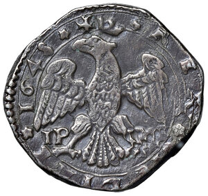 reverse: Messina. Filippo IV di Spagna (1621-1665). Da 4 tarì 1648 (sigle IP-MP; Giovanni del Pozzo e Mario Parisi zecchieri, 1643-1651) AG gr. 9,45. Spahr 22. MIR 355/20. BB