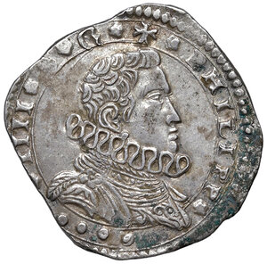 obverse: Messina. Filippo IV di Spagna (1621-1665). Da 4 tarì 1650 (sigle IP-MP; Giovanni del Pozzo e Mario Parisi zecchieri, 1643-1651) AG gr. 10,38. Spahr 25. MIR 355/23. Ex asta Artemide XXIX/2010, 613. SPL 