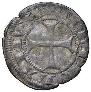 obverse: Milano. Azzone Visconti (1329-1339). Ottavo di soldo MI gr. 0,96. Crippa 5. MIR 89. Ex aste Varesi 54/2009, 81 e NAC 68/2012, 69. Raro. BB 