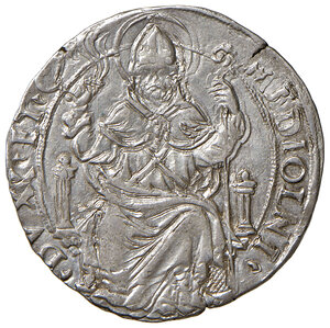 reverse: Milano. Luigi XII di Francia (1500-1513). Grosso regale da 6 soldi AG gr. 3,75. Crippa 6. MIR 239. Raro. SPL
