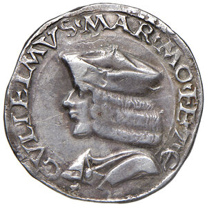 obverse: Casale. Guglielmo II Paleologo (1494-1518). Testone AG gr. 9,07. Ravegnani Morosini 8. MIR 185. Raro. BB 
