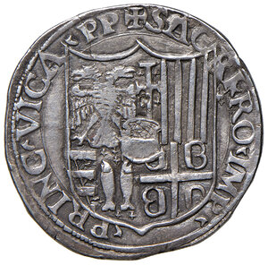 reverse: Casale. Guglielmo II Paleologo (1494-1518). Testone AG gr. 9,07. Ravegnani Morosini 8. MIR 185. Raro. BB 