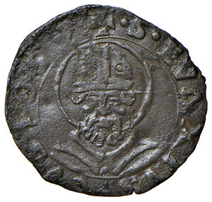 reverse: Casale. Guglielmo II Paleologo (1494-1518). Bianchetto MI gr. 0,53. MIR 206. Molto raro. BB 