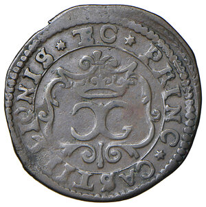obverse: Castiglione delle Stiviere. Carlo Gonzaga (1678-1680). Parpagliola AE gr. 1,86. Bignotti 2. MIR 248. Ex asta Inasta 60/2015, 4049. Rara. Buon BB 