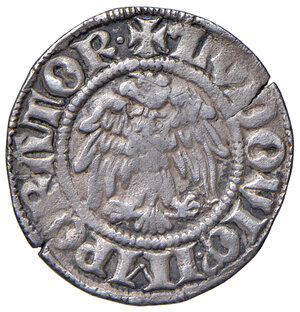 obverse: Como. Franchino I Rusca (1327-1335). Grosso AG gr. 1,88. CNI 1/10. MIR 272. Bellesia Como 1. Raro. Bel BB 