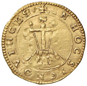 reverse: Ferrara. Alfonso I d’Este (1505-1534). Scudo del sole AV gr. 3,35. MIR 269. q.SPL  