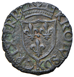 obverse: (L ) Aquila. Carlo VIII re di Francia (1495). Cavallo AE gr. 1,46. D Andrea-Andreani 132. Più di BB