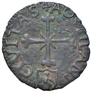 reverse: (L ) Aquila. Carlo VIII re di Francia (1495). Cavallo AE gr. 1,46. D Andrea-Andreani 132. Più di BB