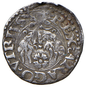 obverse: (L ) Aquila. Carlo V d Asburgo (1516-1556). Cinquina AG gr. 0,63. D Andrea-Andreani 156. MIR 122. Lievi ondulazioni del tondello, altrimenti BB