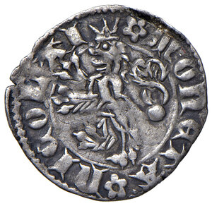 obverse: Aquileia. Nicolò di Boemia (1350-1358). Denaro AG gr. 0,75. MIR 45. Buon BB