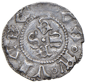 obverse: Fermo. Francesco Sforza (1434-1446). Bolognino AG gr. 0,91. CNI T. XIX, 1. Debolezza marginale di conio, altrimenti q.SPL
