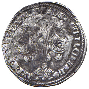 obverse: Firenze. Repubblica (sec. XIII-1532). 1318-1326. Grosso da 30 denari (segno: crescente) AG gr. 1,80. MIR 51/3. Molto raro. q.BB