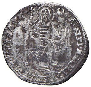 reverse: Firenze. Repubblica (sec. XIII-1532). 1318-1326. Grosso da 30 denari (segno: crescente) AG gr. 1,80. MIR 51/3. Molto raro. q.BB