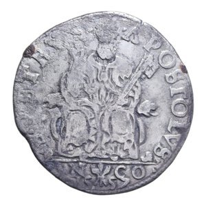 reverse: ANCONA PAOLO IV (1555-1559) TESTONE R AG. 9,21 GR. qBB