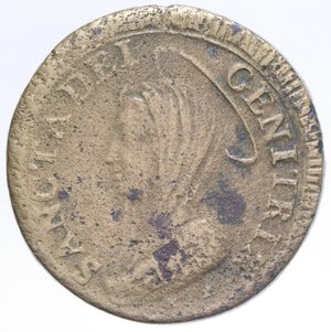 obverse: PERUGIA PIO VI (1775-1799) 5 BAIOCCHI 1797 MADONNINA CU. 17,54 GR. BB