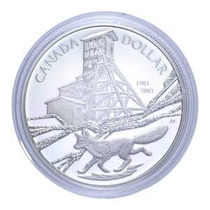 reverse: CANADA DOLLARO 2003 AG. 25,1 GR. IN COFANETTO PROOF