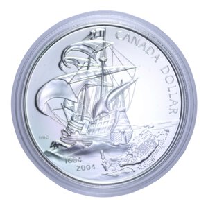 reverse: CANADA DOLLARO 2004 AG. 25,1 GR. IN COFANETTO PROOF