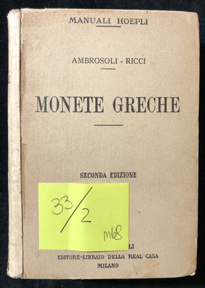 obverse: AMBROSOLI - RICCI - Monete Greche - 2° ed.