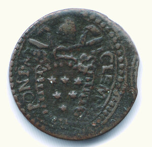 reverse: ROMA - Clemente X (1670-1676) - Quattrino - Chiusura anno Santo 1675.