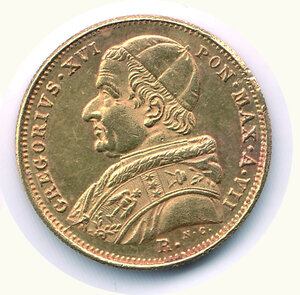 reverse: ROMA - Gregorio XVI - 5 Scudi 1837