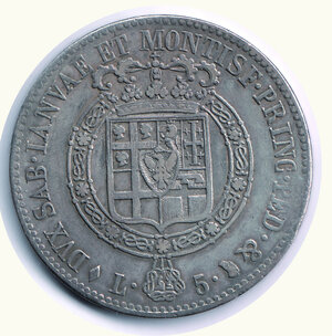 reverse: SAVOIA - Vitt Em I (1802-1821) - Scudo da 5 Lire 1816.