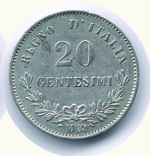 reverse: VITTORIO EMANUELE II - 20 Cent. 1863 Mi.