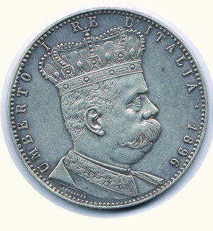 obverse: UMBERTO I - Tallero Eritreo 1896 - Fondi lucenti.