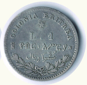 reverse: UMBERTO I - Lira Eritrea 1891.