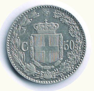 reverse: UMBERTO I - 50 Centesimi 1889