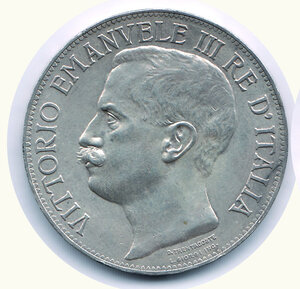 obverse: VITTORIO EMANUELE III - 5 Lire 1911