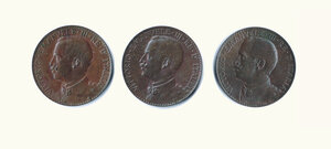 obverse: VITTORIO EMANUELE III - Somalia italiana - 2 Bese - 3 monete