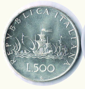 obverse: REPUBBLICA ITALIANA - 500 Lire 1970 - Stato zecca.