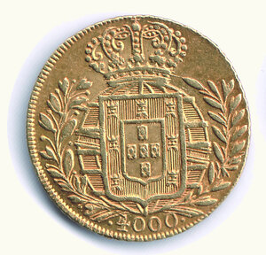 obverse: BRASILE - Giovanni VI - 4000 Reis 1822 (AU).