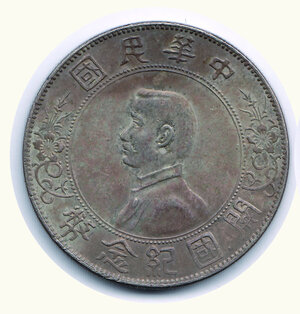 obverse: CINA - Repubblica - Sun Yat Sen - Dollar (1927)