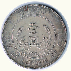 reverse: CINA - Repubblica - Sun Yat Sen - Dollar (1927)