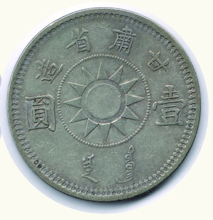 reverse: CINA - Repubblica - Kansu - Sun Yat - Sen - Dollar 1928