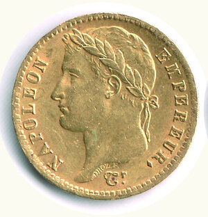 obverse: FRANCIA Napoleone I imperatore 20 Francs 1813