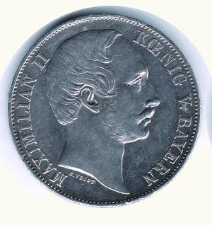 obverse: GERMANIA - A. Stati Baviera - Massimiliano II (1848-1864) - Vereinsthaler 1863.