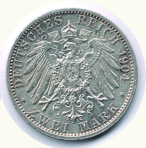 reverse: GERMANIA - A. Stati Lubecca - 2 Marchi 1904.