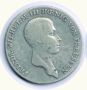 obverse: GERMANIA - A. Stati Prussia - Guglielmo III (1797-1840) - Tallero 1814.