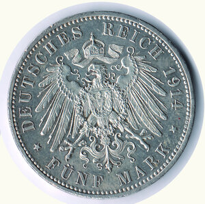 reverse: GERMANIA Prussia 5 Mark 1914