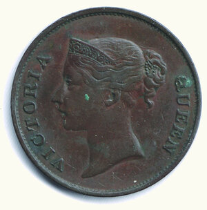 obverse: INGHILTERRA - Vittoria - Compagnia delle Indie - 1 Cent. 1845.