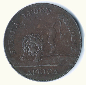 obverse: SIERRA LEONE COMPANY - 1 Penny 1791 - K.M. 2.1.